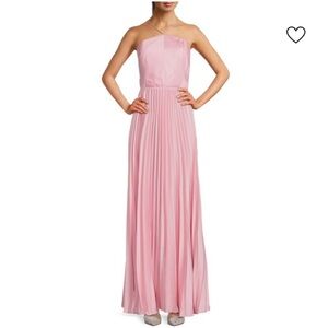 NWT AMUR Kamari Pleated Maxi Dress size 10 Pink